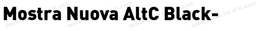 Mostra Nuova AltC Black字体转换